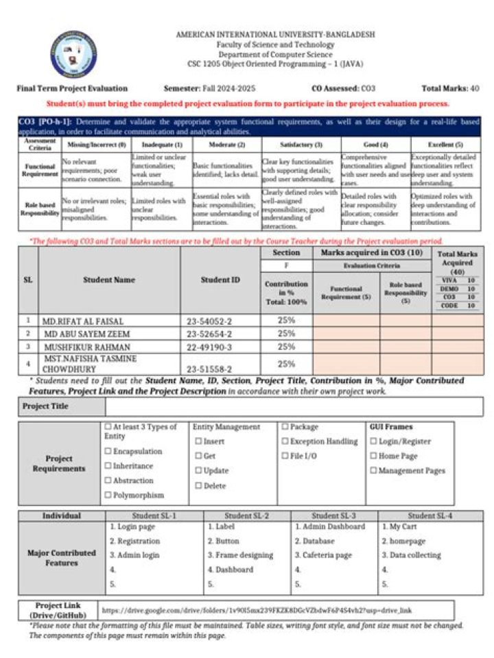 Cafeteria Management System Project PDF: Full Implementation Guide