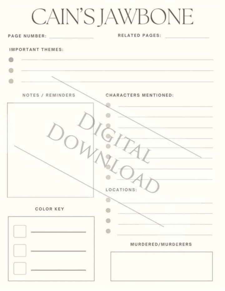 Cain's Jawbone Answer Sheet PDF – Download Complete Result