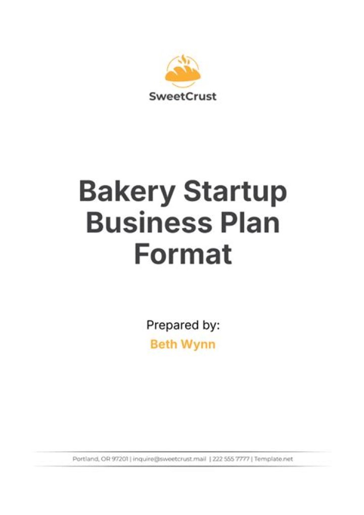 Cake Bakery Business Plan PDF: Start Your Dream Bakery Today