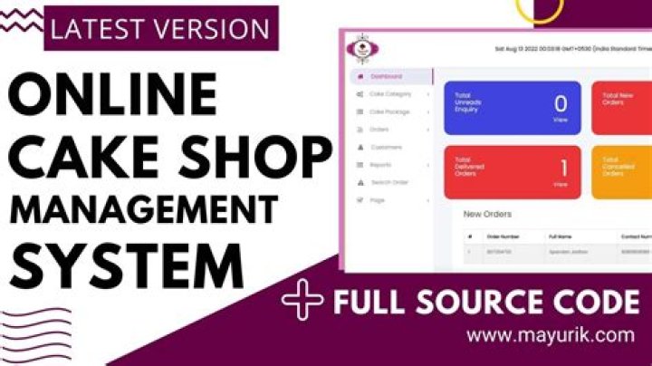 Cake Shop Management System Project PDF: Full Software Guide