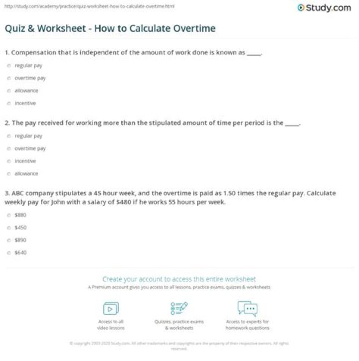 Calculate Overtime Pay with Ease: Free PDF Worksheet