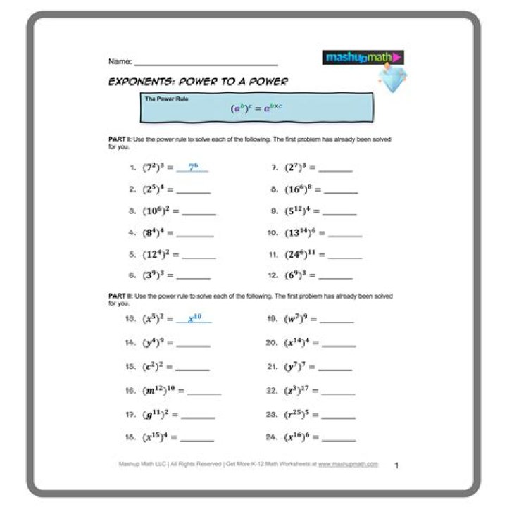Free Calculating Power Worksheet Answers PDF – Instant Download