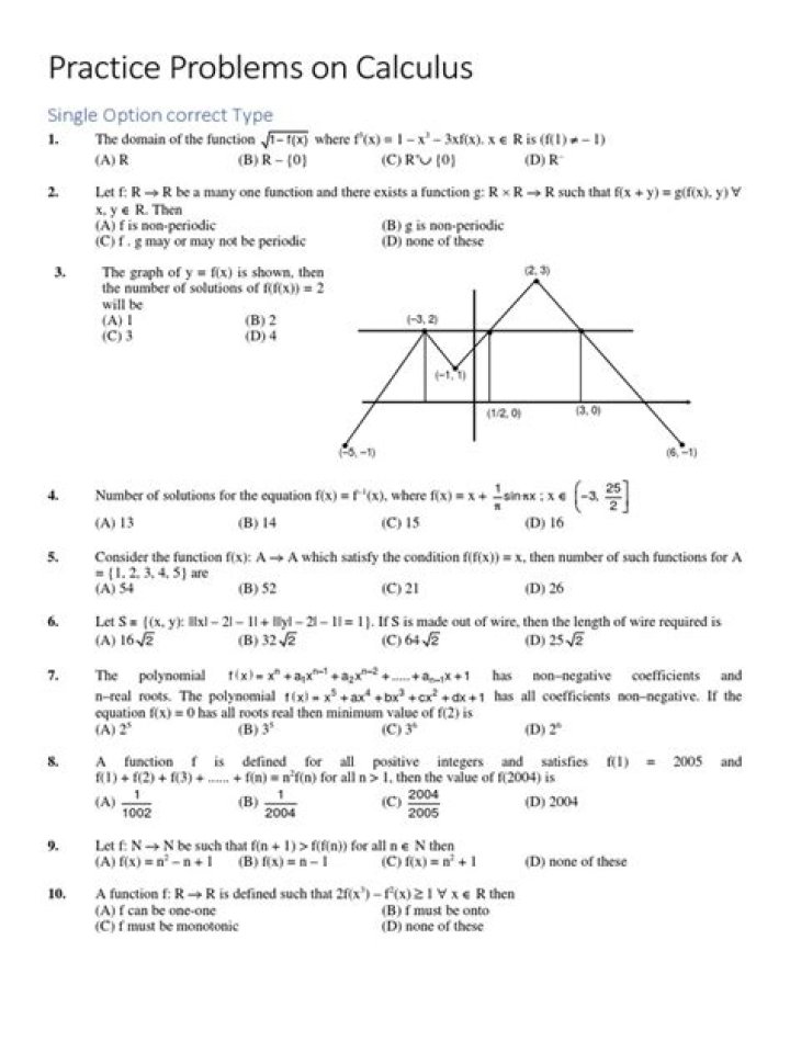 Calculus Problems with Answers PDF – Step-by-Step Solutions