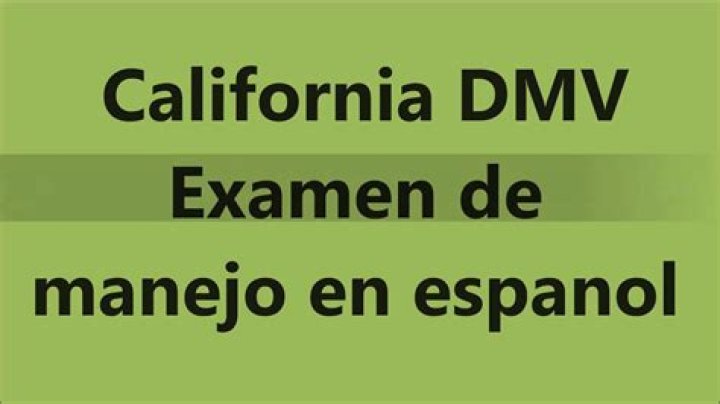 Practica DMV en California: PDF con Test en Español para Examen