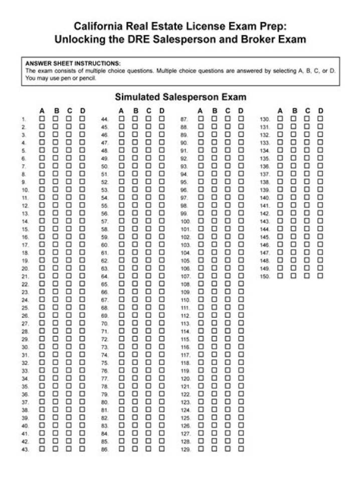 California Real Estate Exam Questions PDF – Study Smart