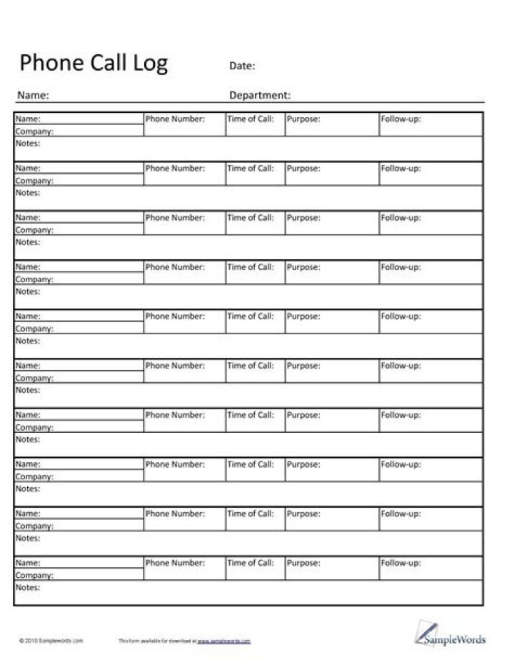 Download Call List PDF for Easy Contact Management