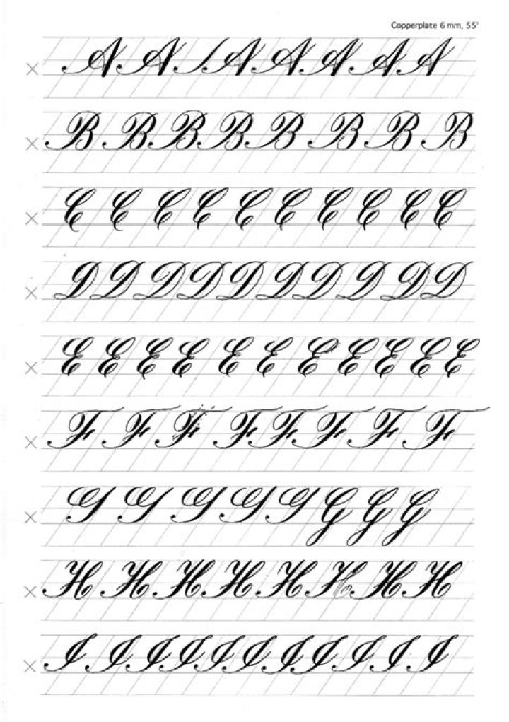 Calligraphy Letters Practice Sheets PDF for Perfect Handwriting
