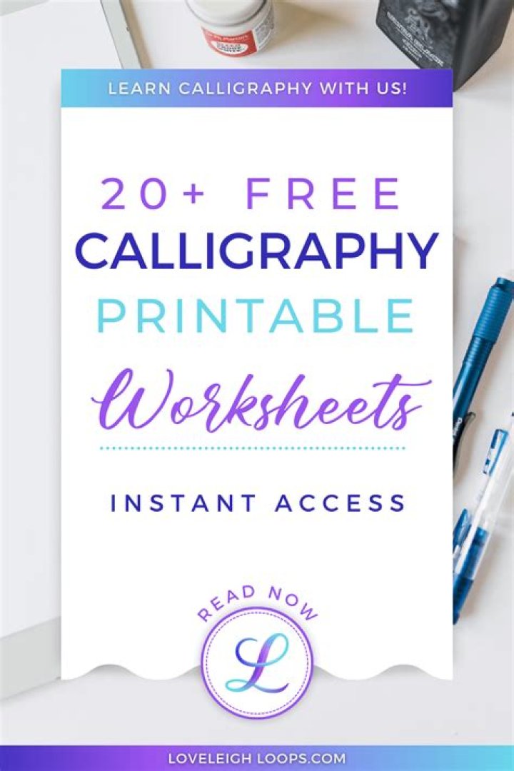 Download Free Calligraphy Sheets PDF for Perfect Handwriting Practice