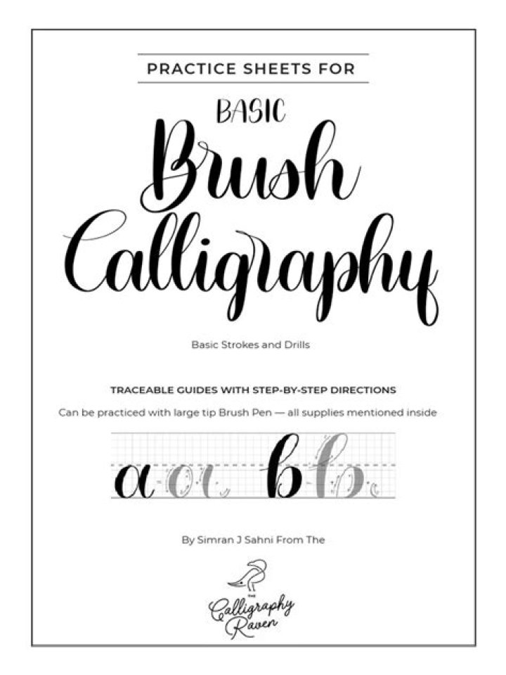 Master Calligraphy Strokes with Practice Sheets PDF – Instant Download