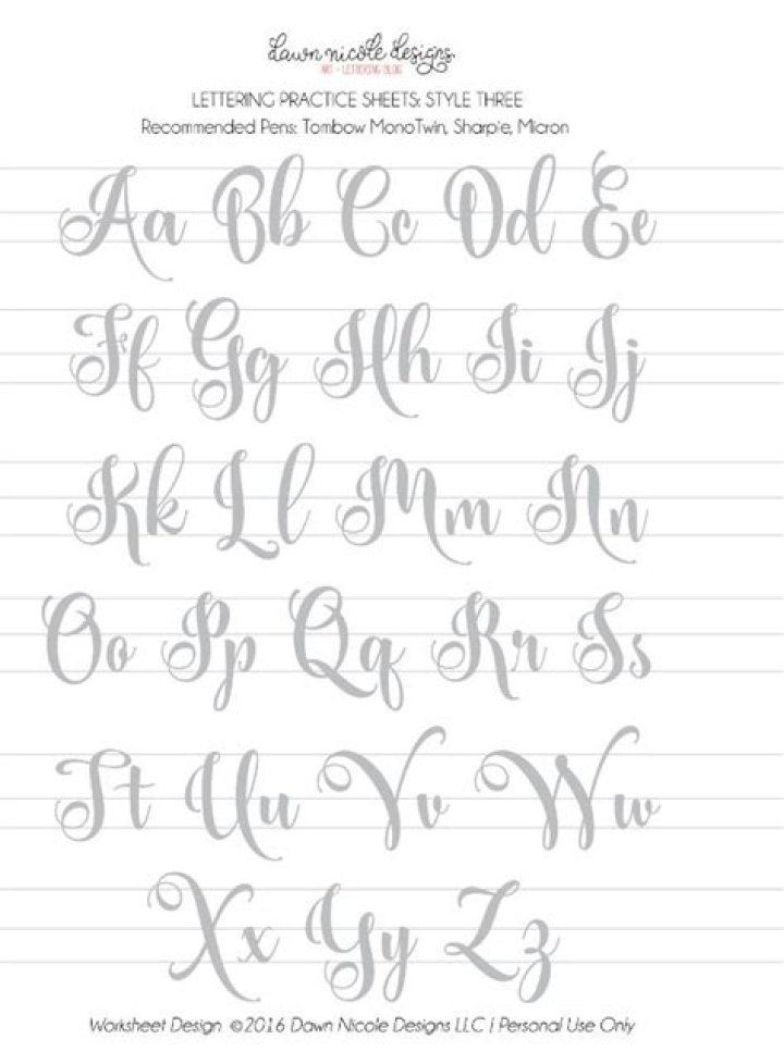 Free Calligraphy Tracing Sheets PDF for Perfect Handwriting Practice