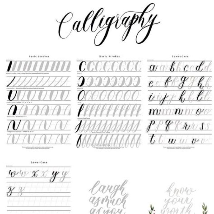 Free Calligraphy Worksheets PDF – Perfect for All Skill Levels