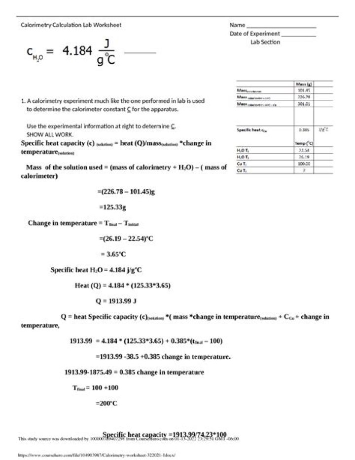 Calorimetry Pogil Answers PDF: Complete Study Guide & Solutions