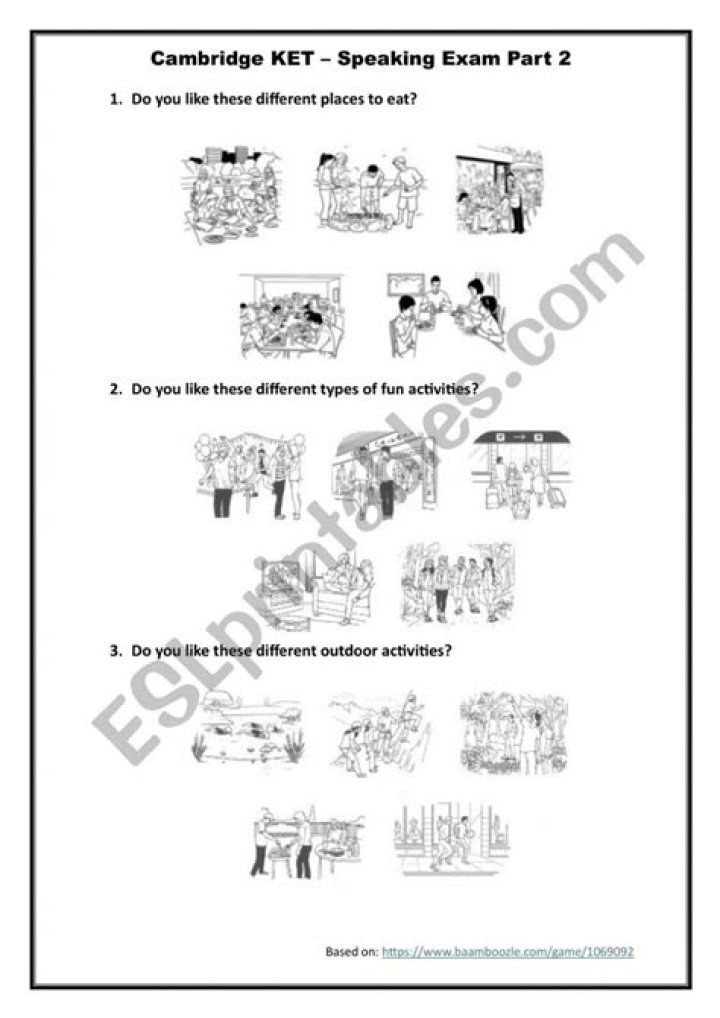 Cambridge KET Sample Test PDF for Free Download