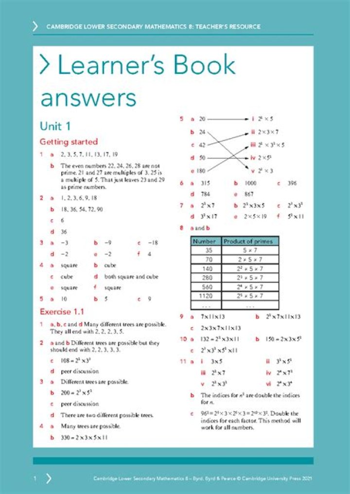 Cambridge Mathematics Workbook 8 Answers PDF – Step-by-Step Solutions