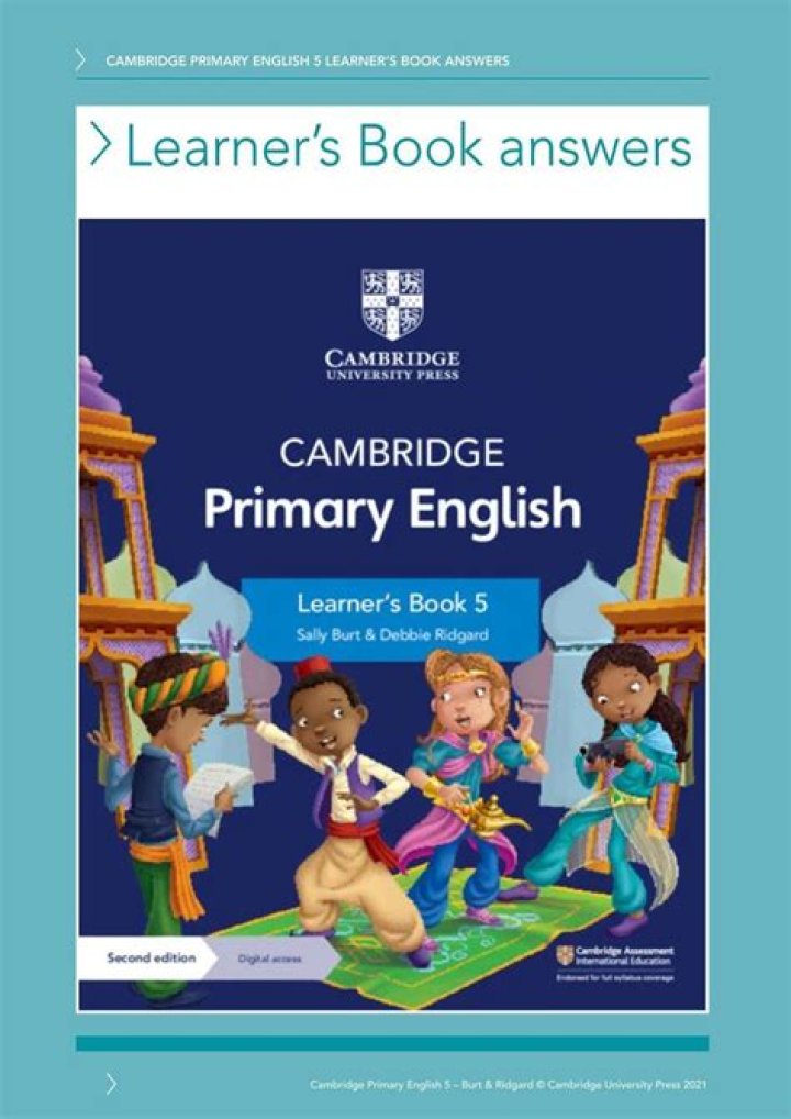 Cambridge Primary English Workbook 5 Answers PDF – Complete Mark Scheme