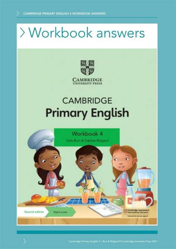 Cambridge Primary Science Workbook 4 Answers PDF – Step-by-Step Guide