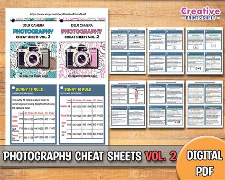 Camera Cheat Sheet PDF: Essential Tips & Settings for Photographers