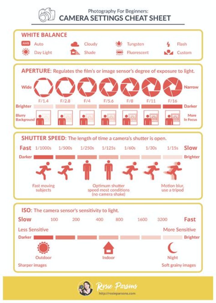 Camera Settings Cheat Sheet PDF – Perfect Your Shots in Minutes