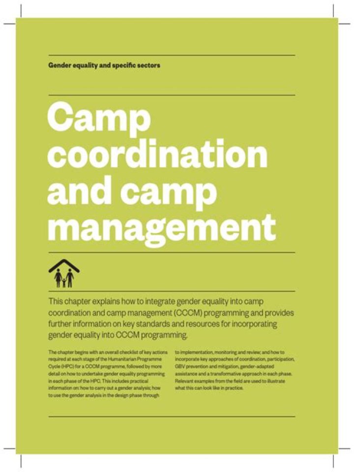 Camp Coordination and Camp Management PDF Guide