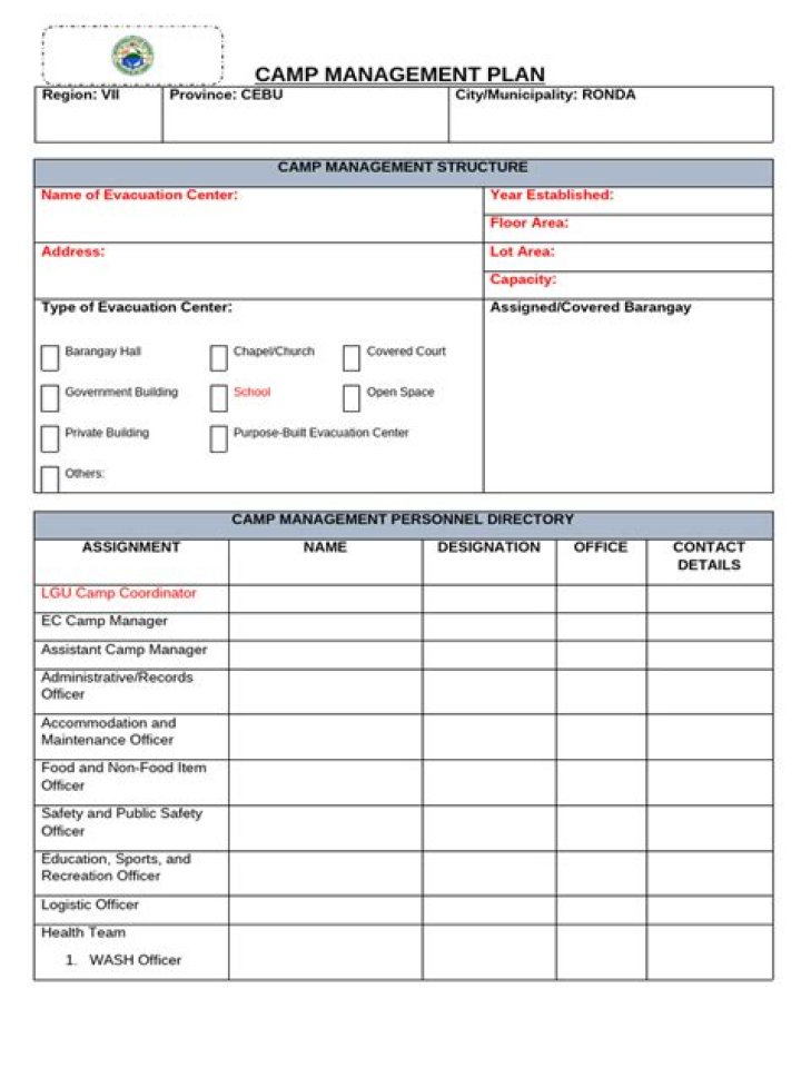 Essential Camp Management Plan PDF for Smooth Outdoor Events