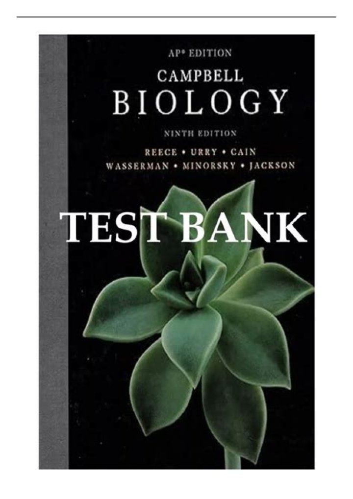 Campbell Biology 9th Edition Test Bank PDF – Instant Access to Exam Questions