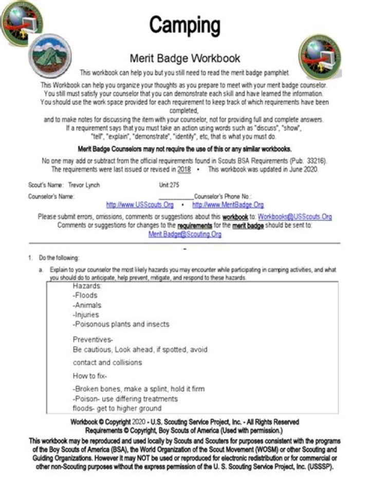Camping Merit Badge Answers PDF: Complete Guide & Answers