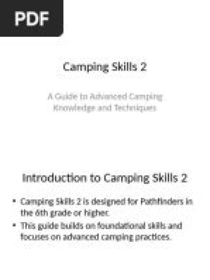 Master Camping Skills 1: Essential Answers PDF for Beginners
