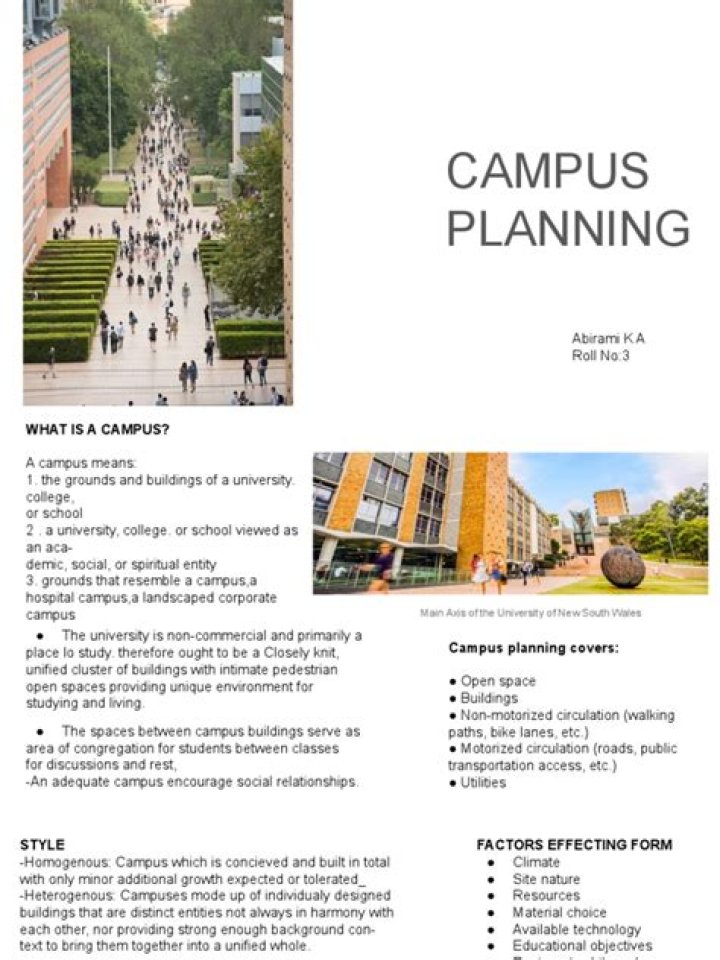 Comprehensive Campus Planning and Design PDF Guide