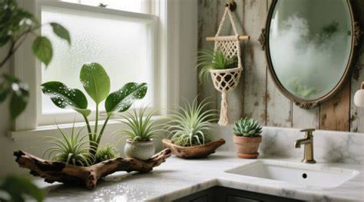 Can air plants survive in a bathroom?
