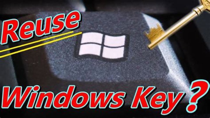 Can I reuse a Windows key from old computer?