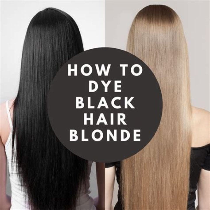 Can you bleach dyed black hair blonde?