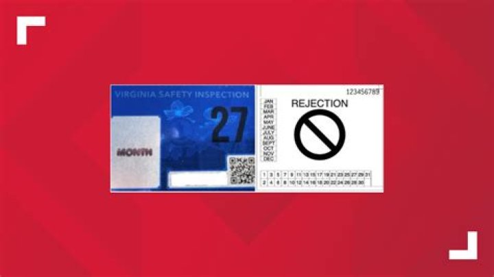 Can you get a ticket for driving with a rejection sticker in Va?