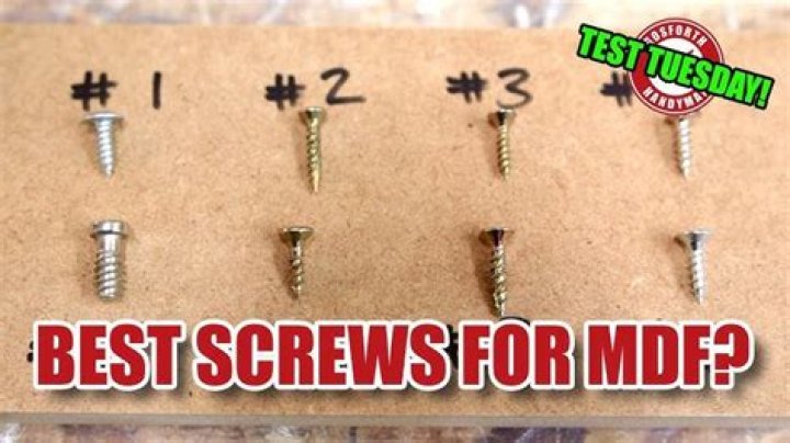 Can you hand screw into MDF?