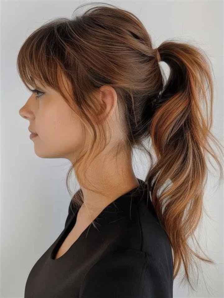 Can you put layered hair in a ponytail?