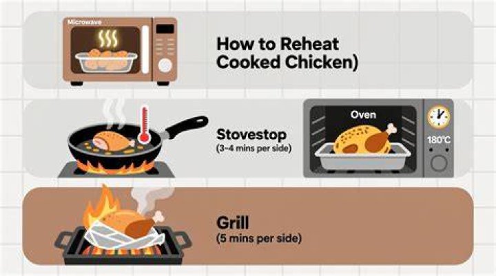Can you reheat cooked chicken pieces?