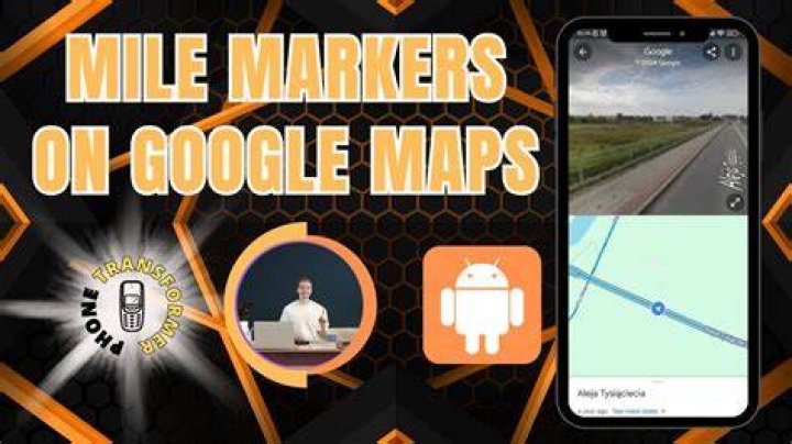 Can you see mile markers on maps?