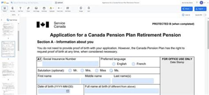 How to Apply for Canada Pension Plan: Download PDF Application Guide