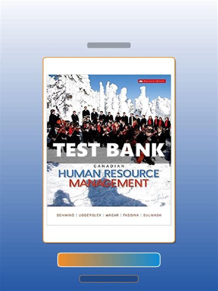 Canadian Human Resource Management 11th Edition by Schwind PDF Guide