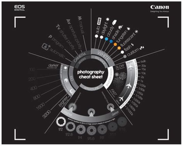 Canon Photography Cheat Sheet PDF – Quick Reference for Sharp Shots