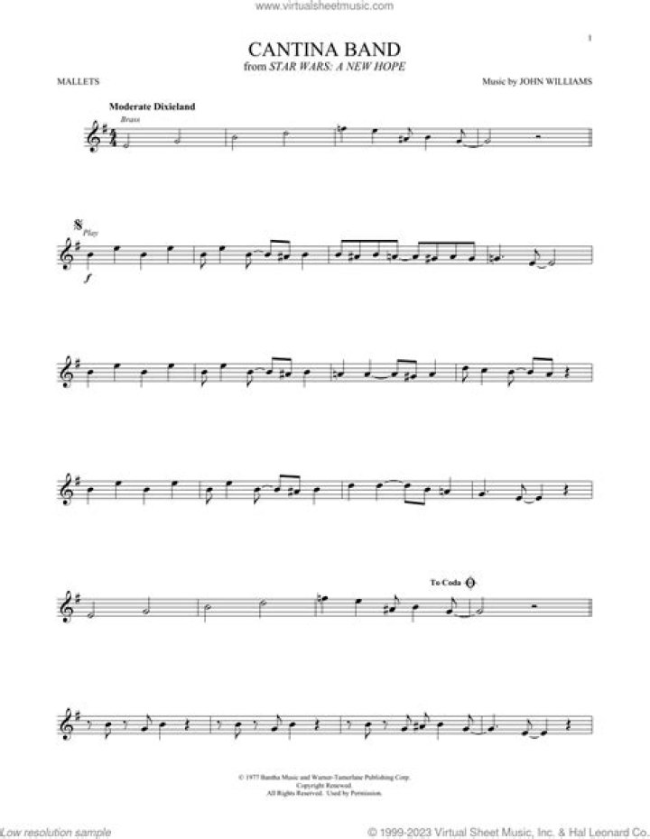 Free Cantina Band Sheet Music PDF – Download Instantly