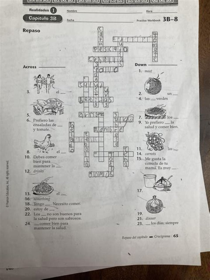 Capitulo 3a 8 Repaso Crossword Answers PDF – Descargas Gratis