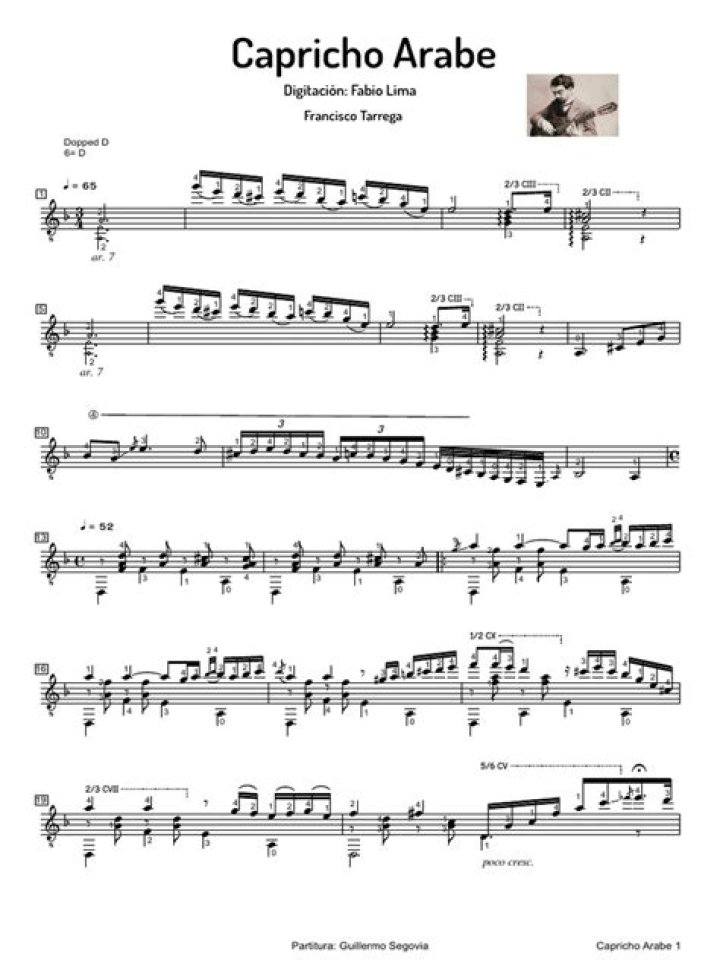 Capricho Arabe Sheet Music PDF – Download Instantly