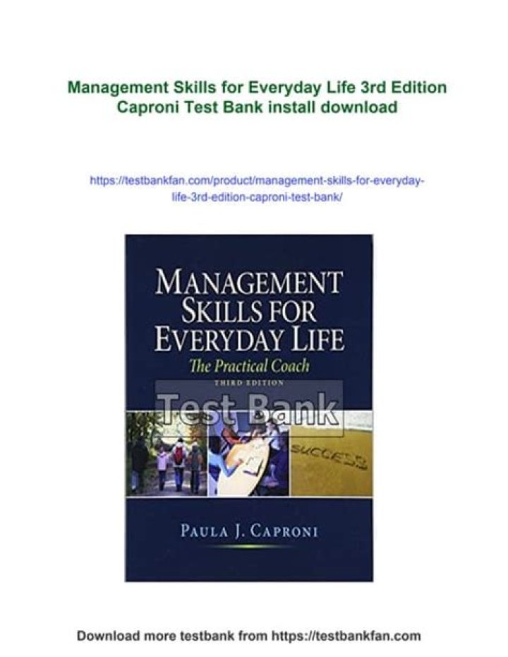 Caproni P.J 2012 Management Skills for Everyday Life: Practical PDF Guide