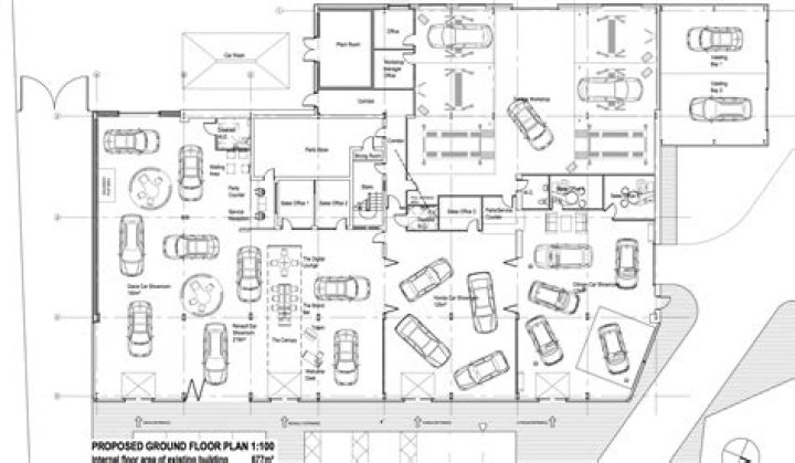 Download Free Car Showroom Floor Plan PDF for Easy Navigation