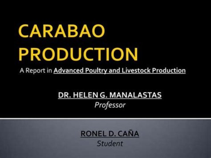 Carabao Production and Management: Expert PDF Guide