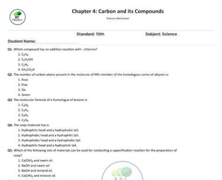 Carbon and Its Compounds: Expert Q&A PDF Answers