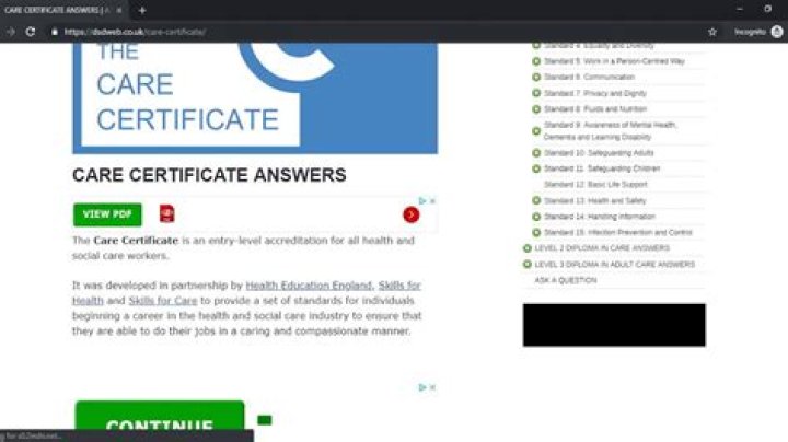 Care Certificate Questions and Answers PDF: Complete Guide