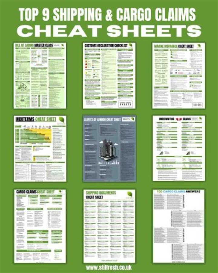 Cargo Cheat Sheet PDF – Quick Reference for Efficient Shipping