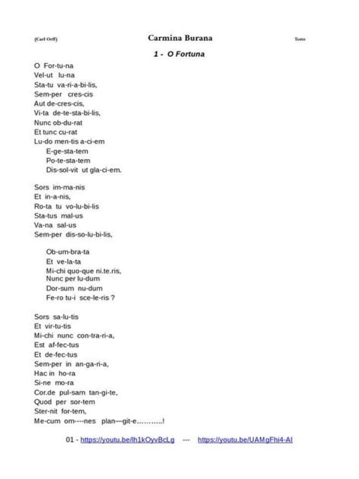 Carmina Burana Full Text PDF: Ancient Medieval Poems Explored