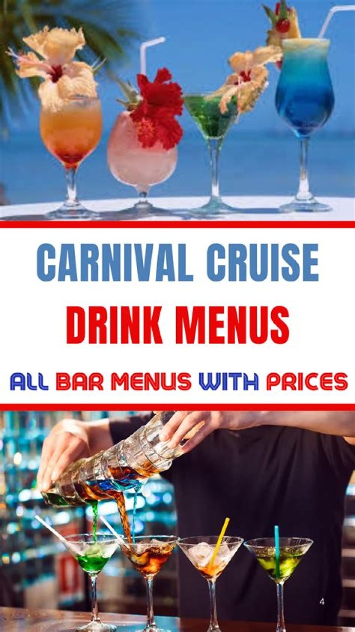 Carnival Cruise Drink List PDF: Top Punchlines & Hidden Gems